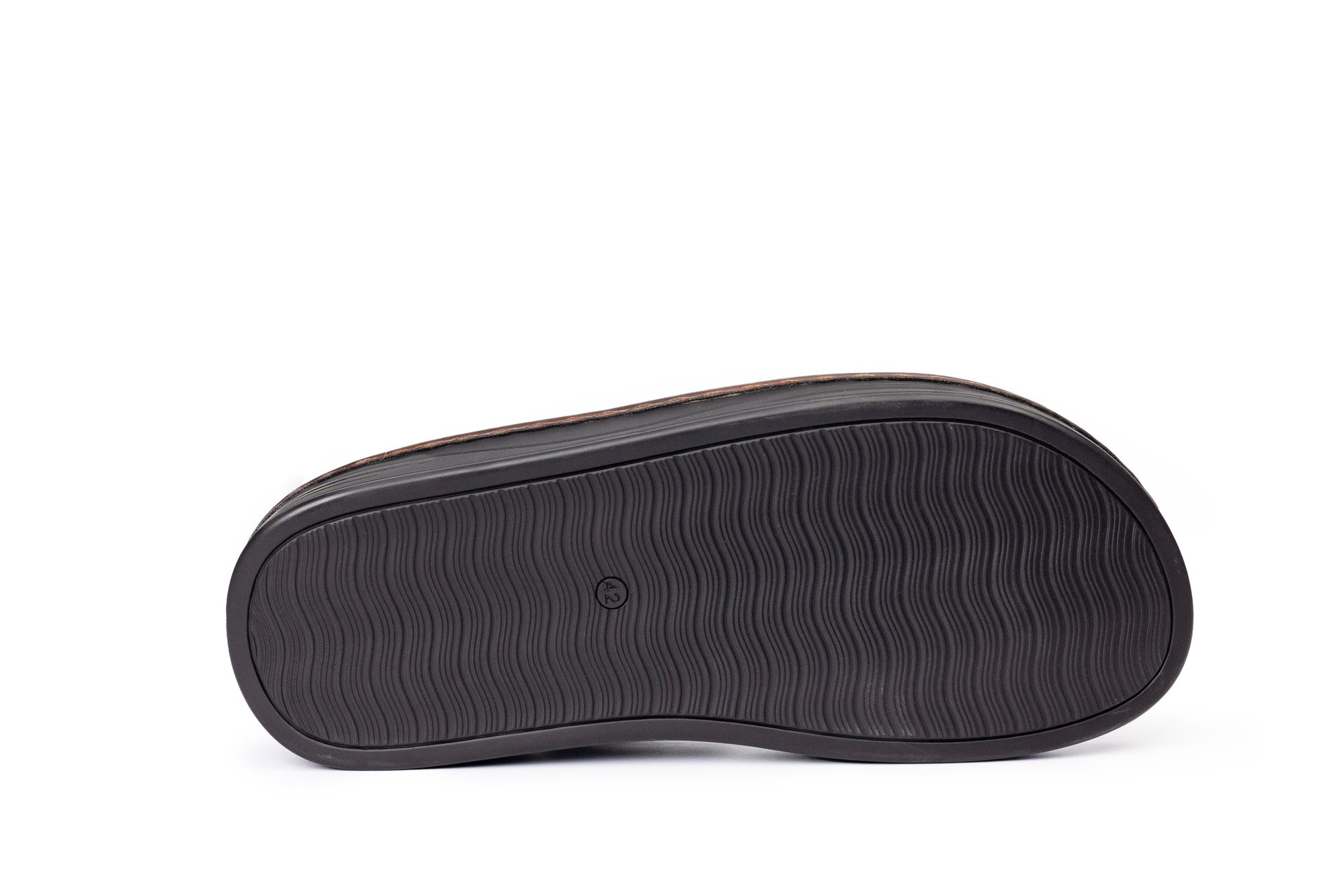 Hudson: Cross-Strap Brown Sandal