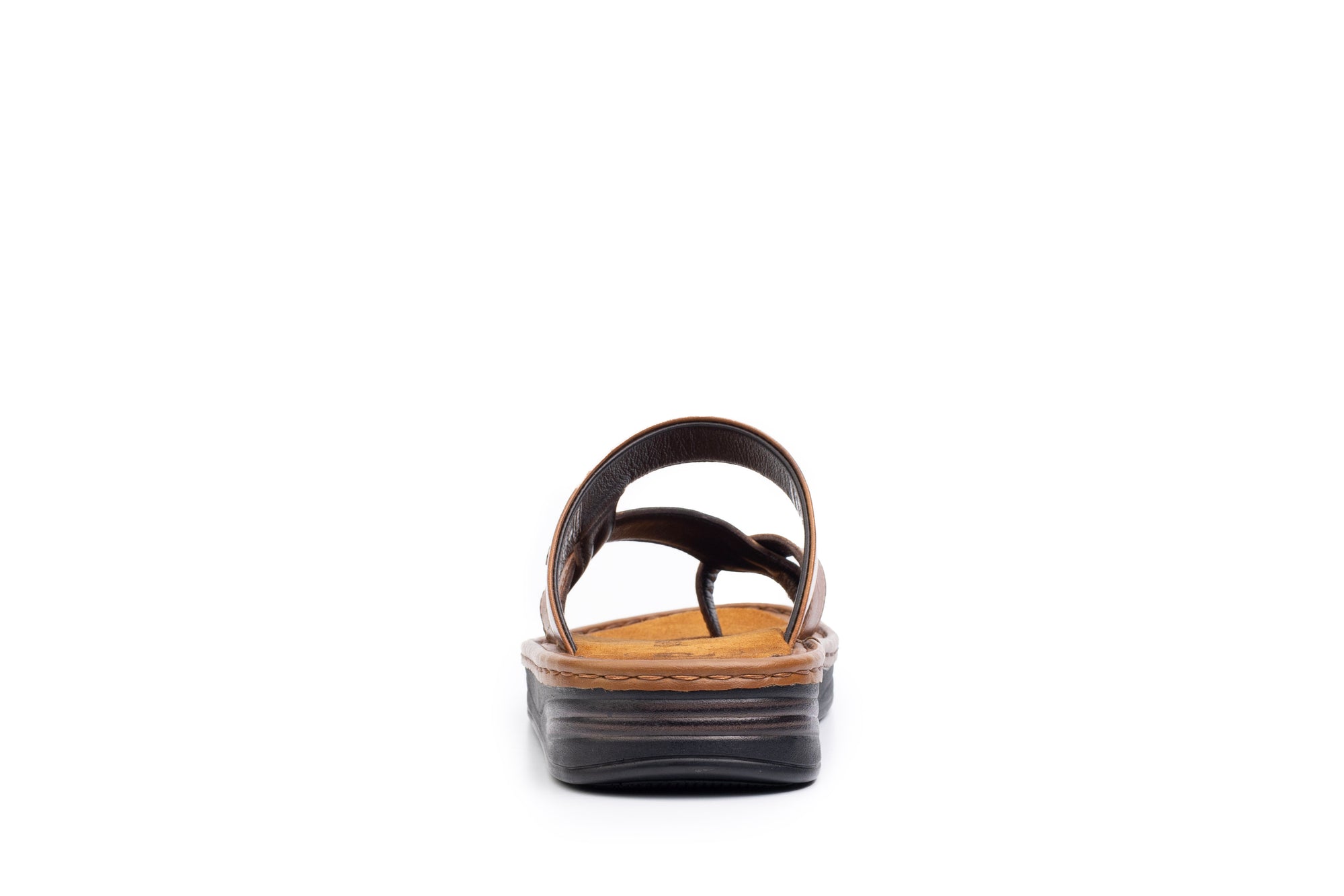 Hudson: Cross-Strap Tan Sandal