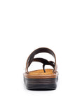 Hudson: Cross-Strap Tan Sandal