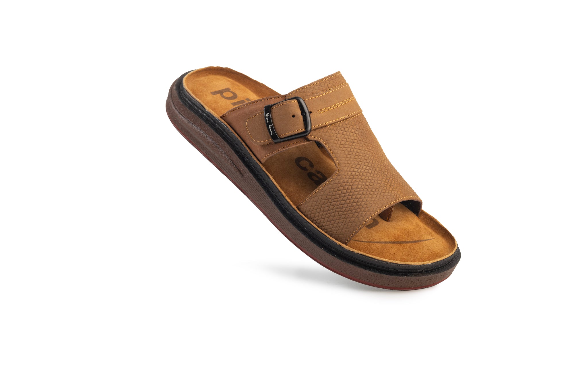 Azur: Camel Textured Buckle Slide