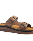 Azur: Tan Adjustable Dual-Strap Sandals