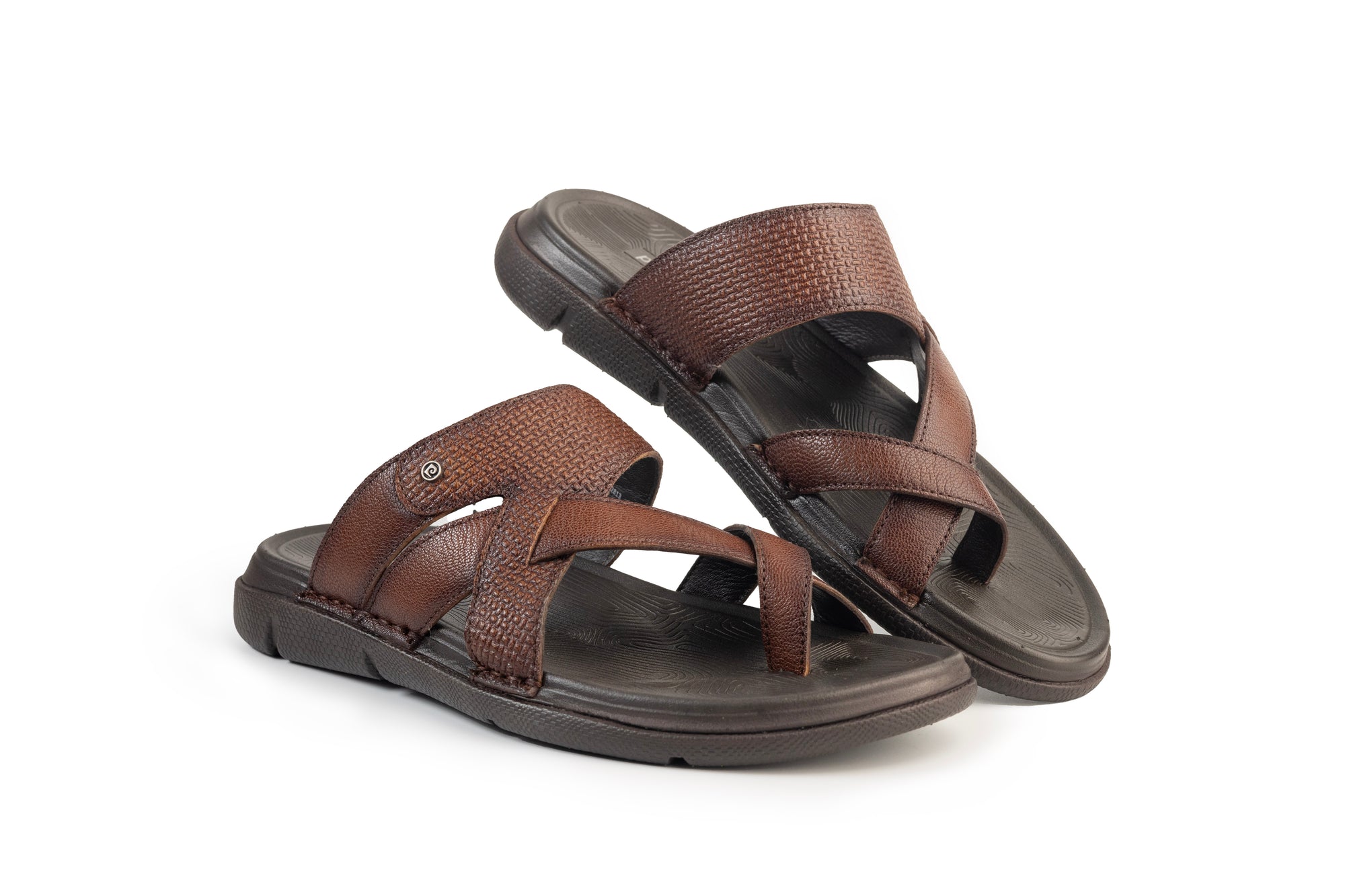 Vite: Tan Textured Sandal