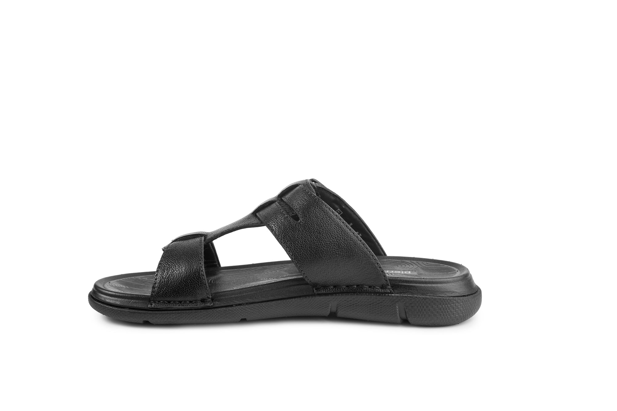 Vite: Black Dual-buckle Sandal