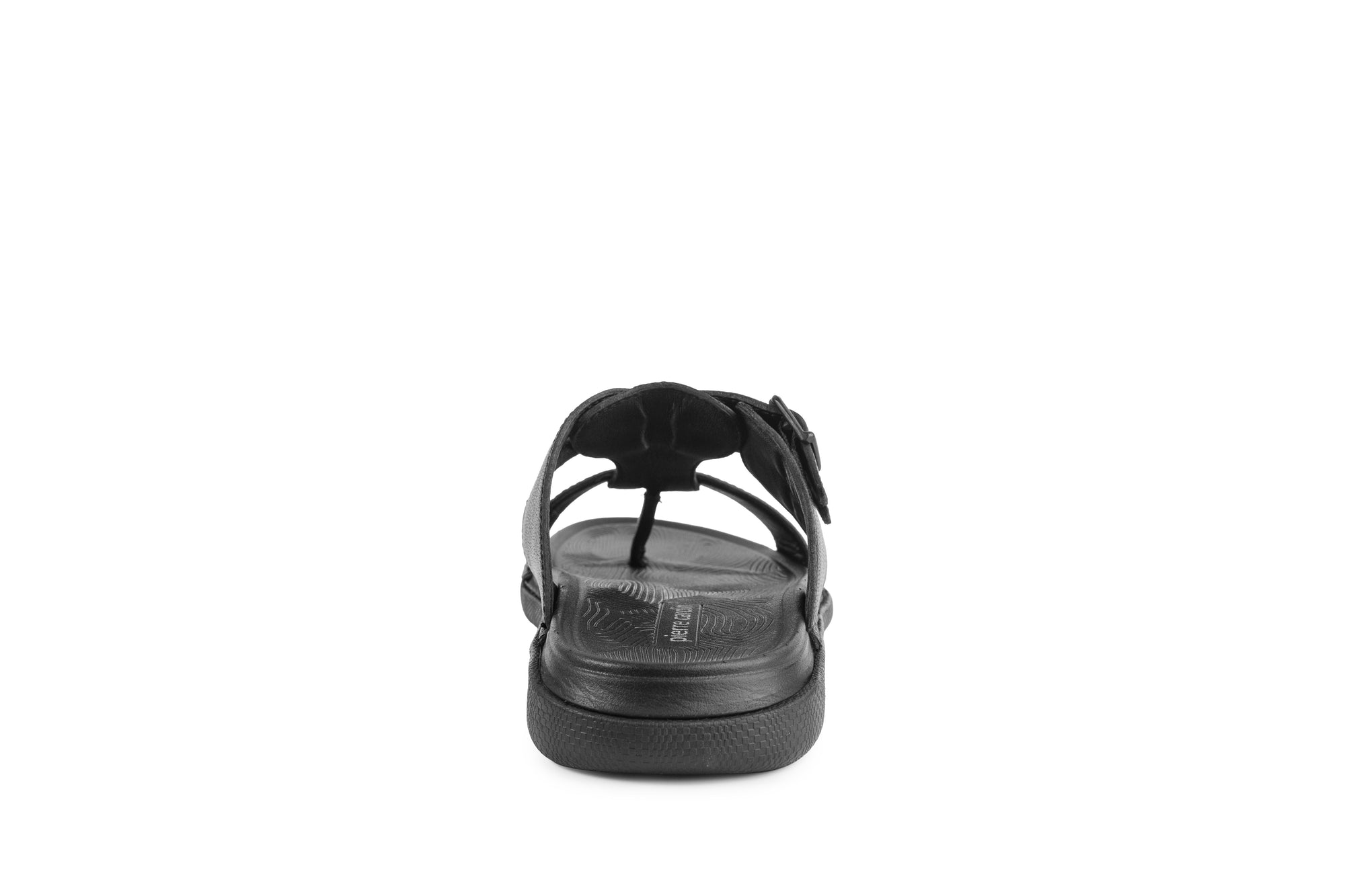 Vite: Black Dual-buckle Sandal