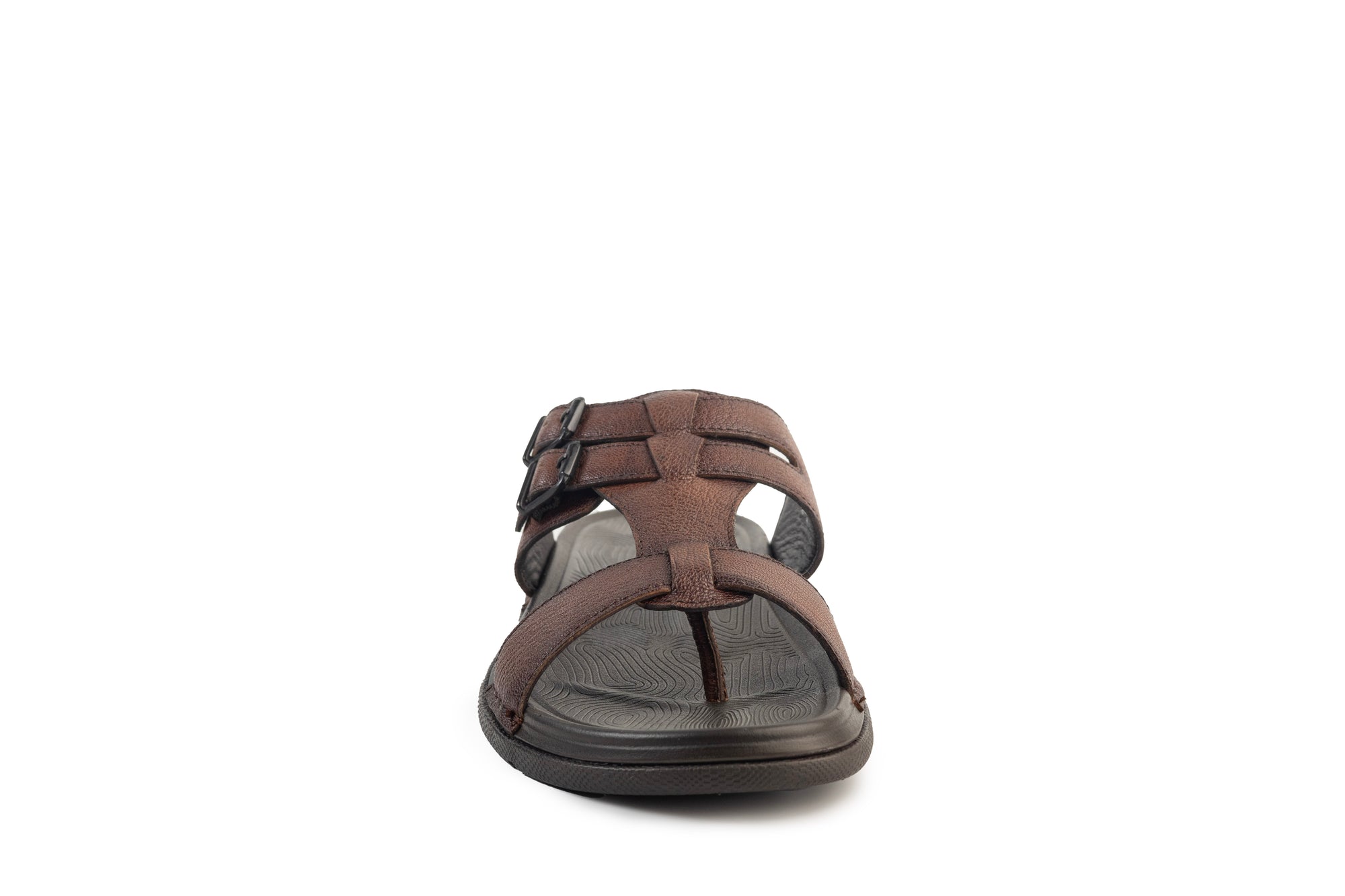 Vite: Tan Dual-buckle Sandal
