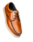 Marina: Weaved Cognac Derby