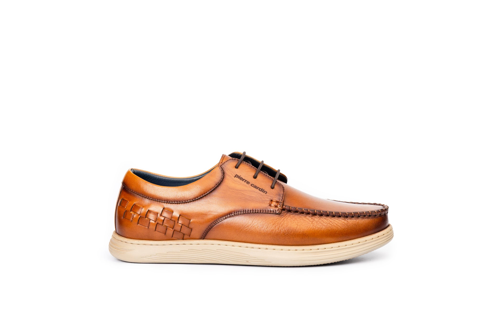 Marina: Weaved Cognac Derby