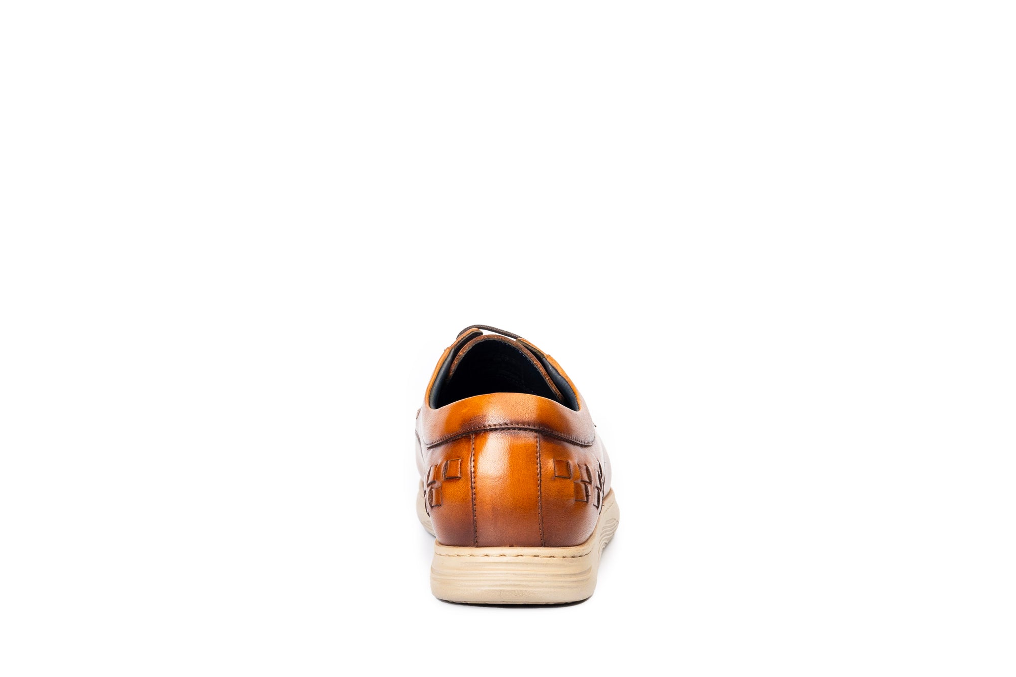 Marina: Weaved Cognac Derby