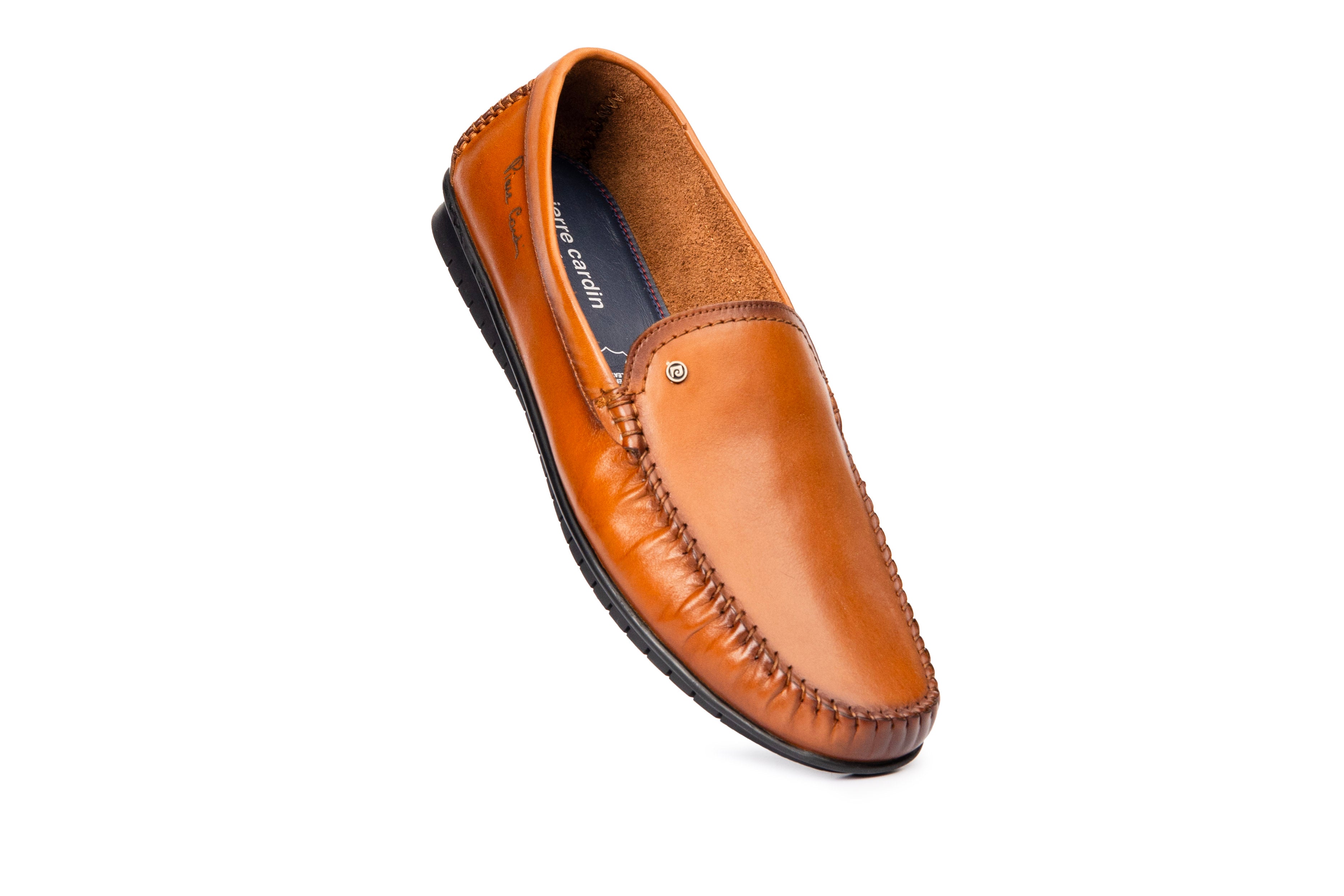 Cruise Cognac Leather Loafers | Pierre Cardin