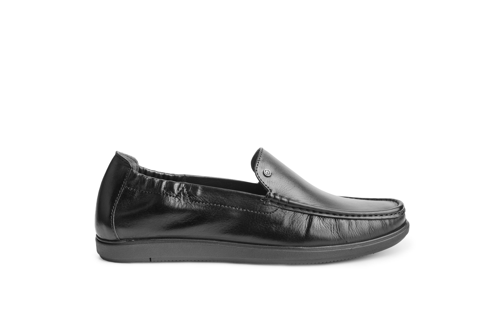 Marseille: Black Polished Loafer