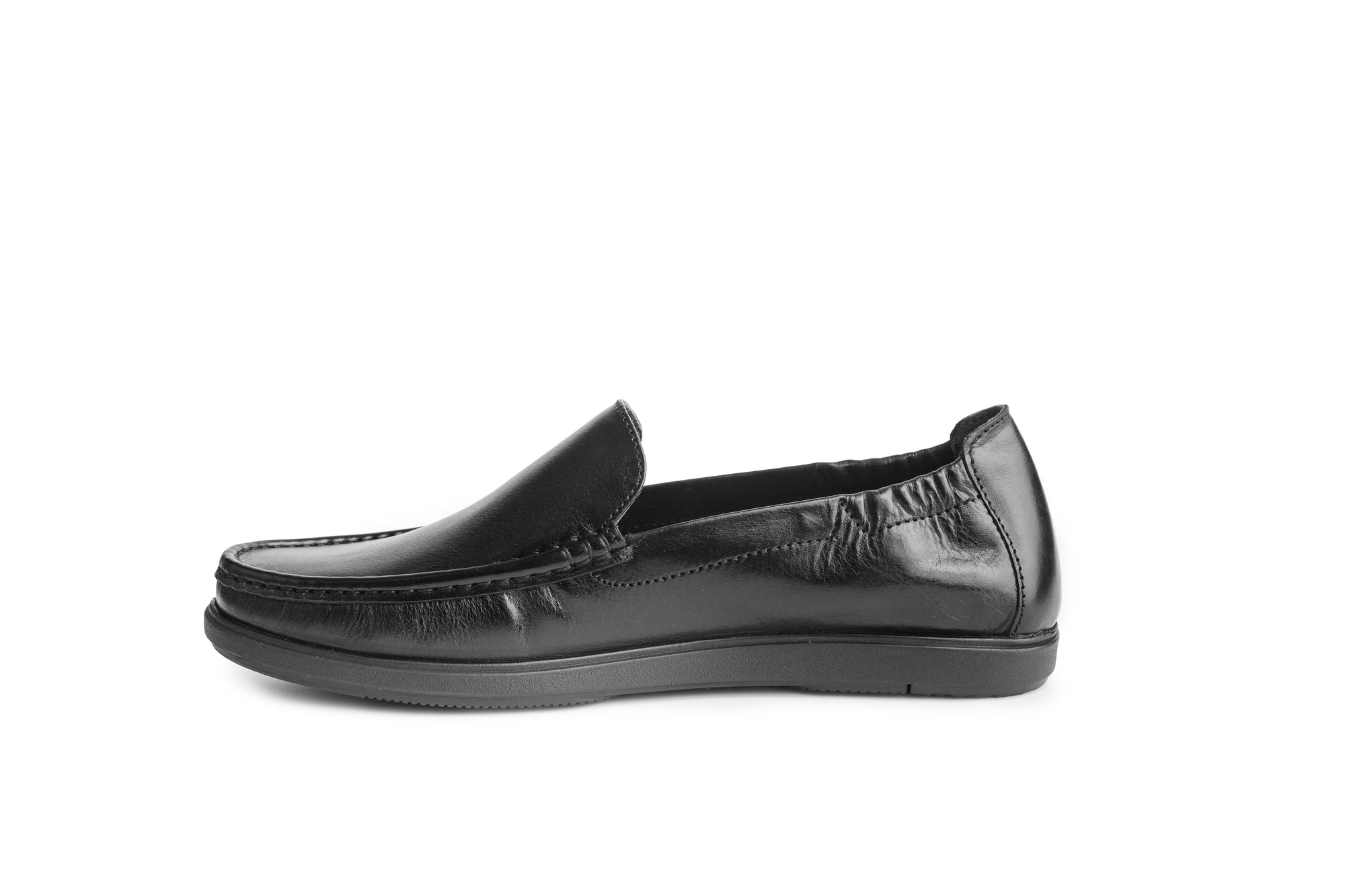 Marseille: Black Polished Loafer