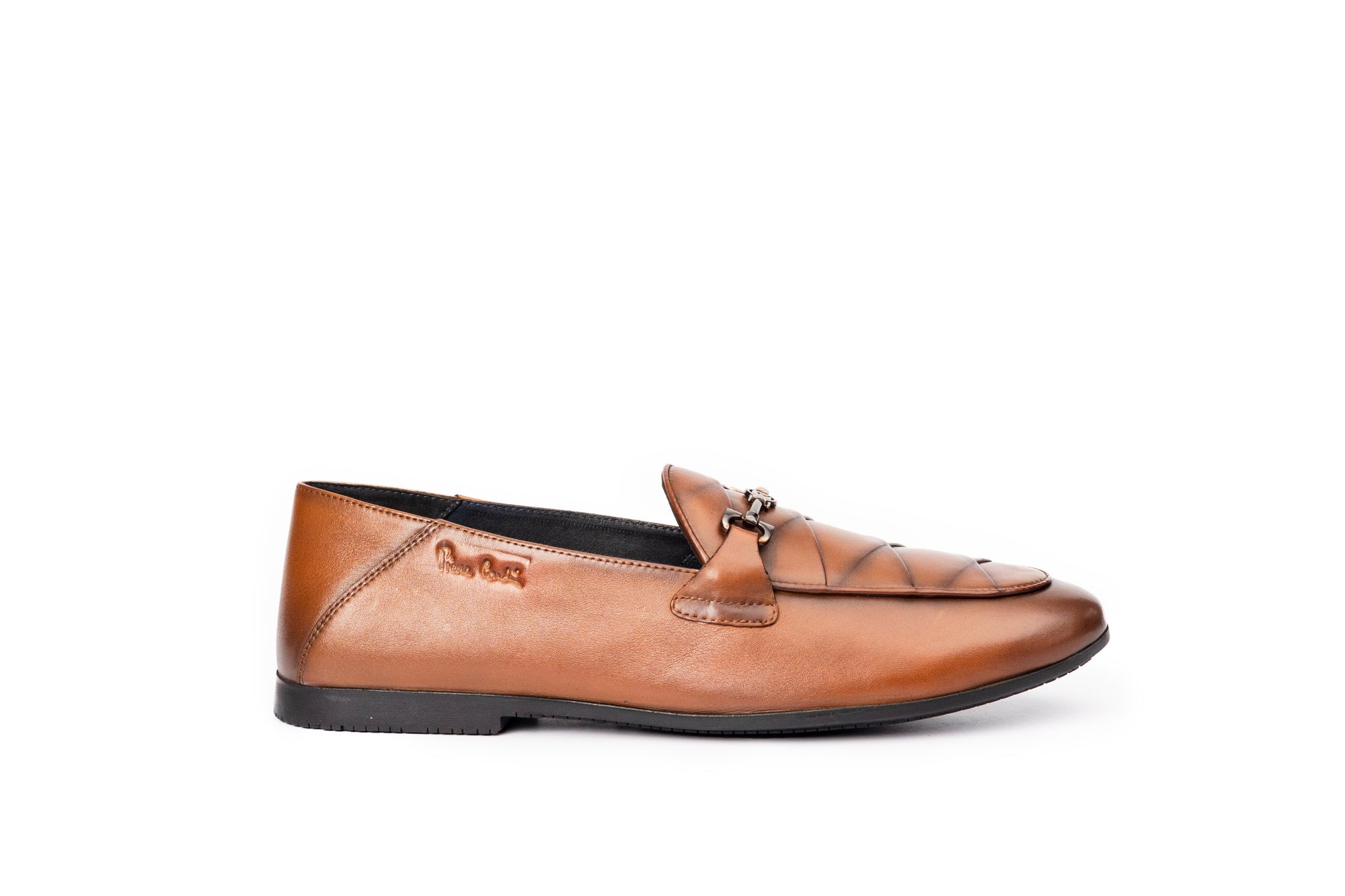 The Traveller: Patterned Cognac Loafer