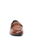 The Traveller: Patterned Cognac Loafer