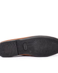 The Traveller: Patterned Cognac Loafer