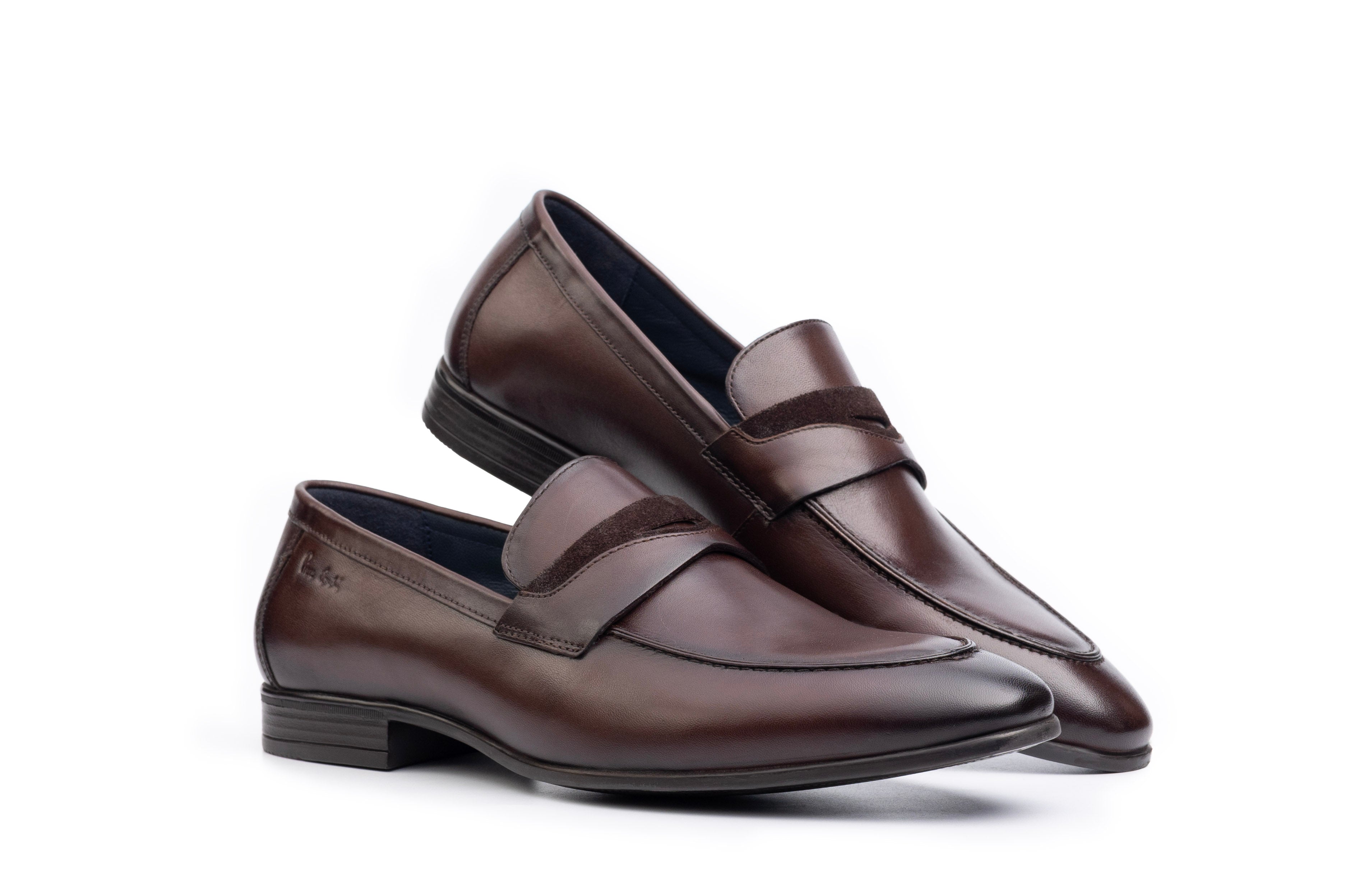 Onyx Contemporary Brown Loafers | Pierre Cardin