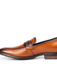 Onyx: Textured Cognac Loafer
