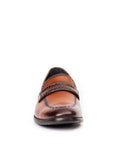 Onyx: Textured Cognac Loafer