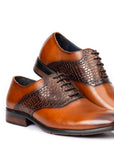 Onyx: Textured Cognac Oxford