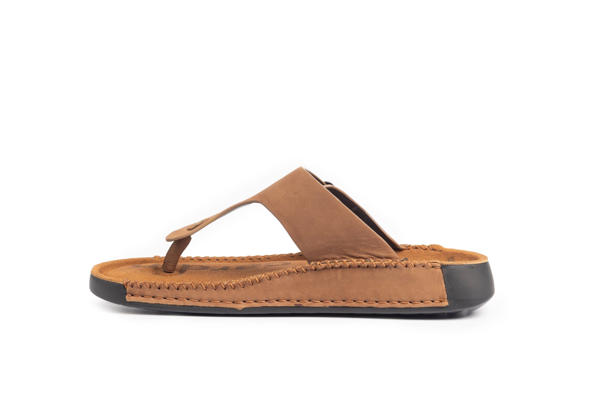 Riviera: Camel Nubuck Thong