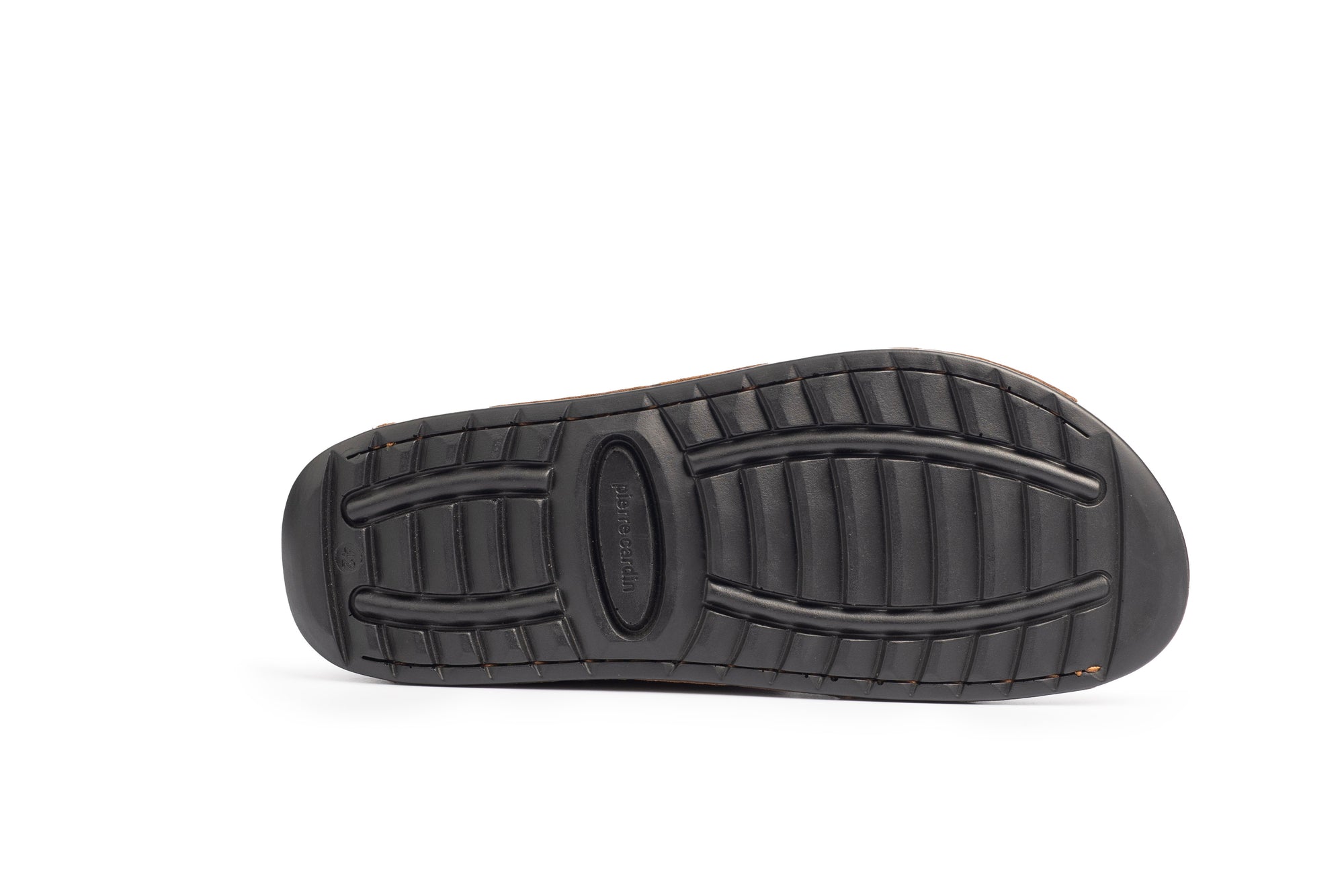 Riviera: Camel Nubuck Strapless Sandal
