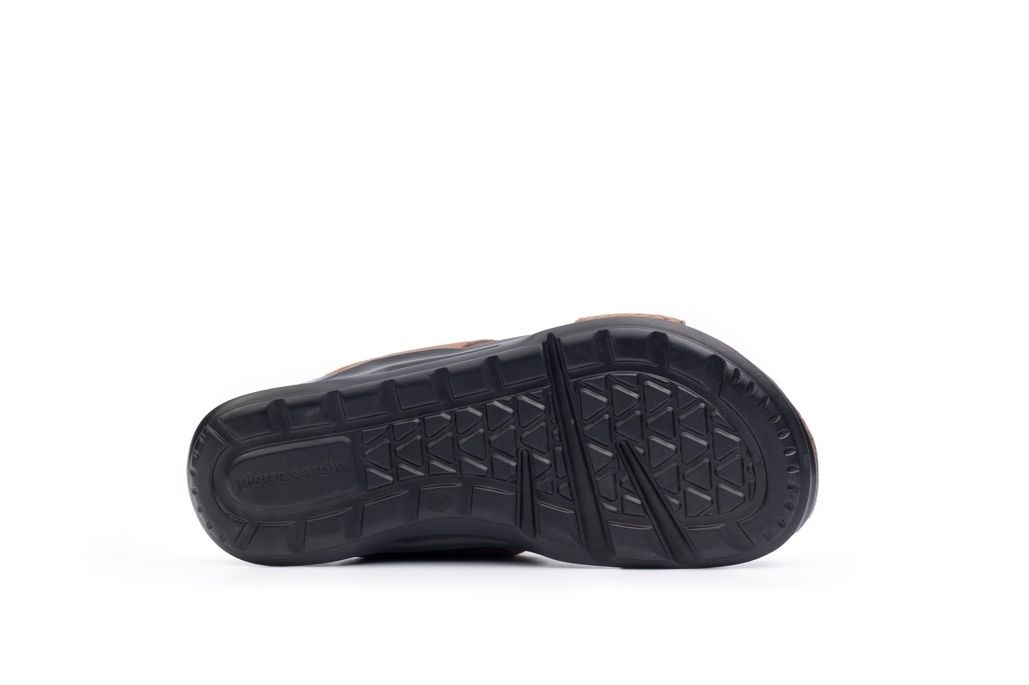 Embrace: Brown Stonewashed Elastic Slide