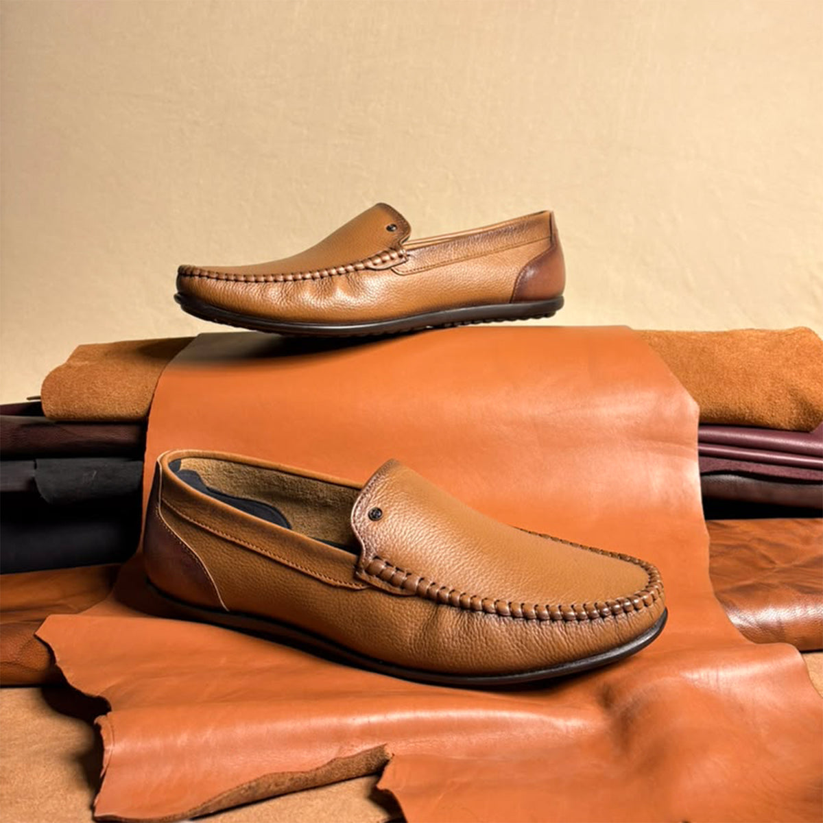 San Marino Tan Slip-on