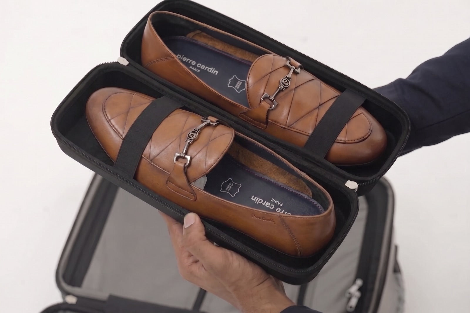 The Traveller: Patterned Cognac Loafer