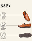 Napa Cognac Slip On