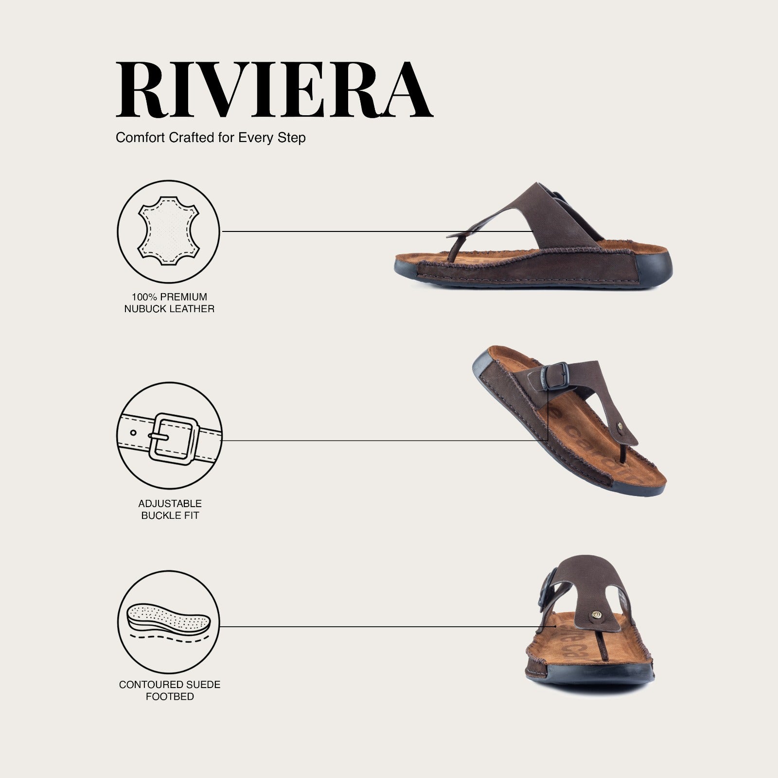 Riviera: Cafe Nubuck Thong
