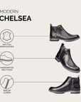 Modern Black Chelsea Boot